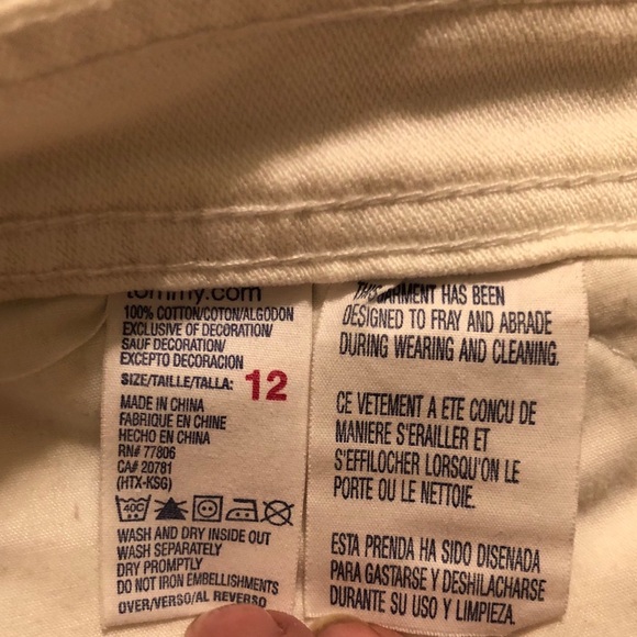Vintage 90s Tommy Hilfiger White Jeans - Picture 4 of 7